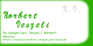 norbert veszeli business card